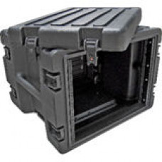 SKB 1SKB-R8W 8U Roto Rolling Rack - Internal Dimensions: 19" Width x 14" Height - 21.62 gal - Latching Closure - Heavy Duty - Stackable - Polyethylene, Steel - Black - For Multipurpose 1SKB-R8W