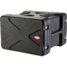 SKB 6U Roto Shockmount Rack Case - Internal Dimensions: 19" Width x 22.25" Depth x 10.50" Height - External Dimensions: 29" Width x 27.5" Depth x 19.5" Height - 17.27 gal - Latching Closure - Stackable - Polyethylene - Black 