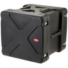 SKB 10U Roto Shockmount Rack Case - Internal Dimensions: 19" Width x 23.25" Depth x 17.75" Height - External Dimensions: 29" Width x 28.3" Depth x 26.3" Height - 29.20 gal - Latching Closure - Stackable - Polyethylene - Black