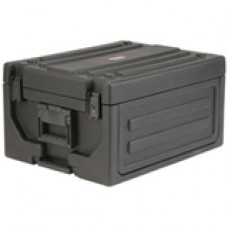 SKB 1SKB19-RSF4U 4U Studio Flyer Case - Internal Dimensions: 19" Width x 7" Height - Latching Closure - Nylon, Polyethylene - Black - For Notebook, Audio Equipment 1SKB19-RSF4U