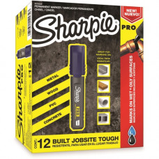 Newell Rubbermaid Sanford Sharpie PRO Chisel Tip Permanent Markers - Chisel Marker Point Style - Blue - 12 / Dozen 2018328