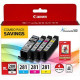 Canon Ink Cartridge/Paper Kit Combo Pack - Black, Cyan, Magenta, Yellow - Inkjet - TAA Compliance 2021C006