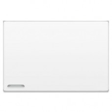 MooreCo Low Profile Porcelain Marker Boards - 48" (4 ft) Width x 96" (8 ft) Height - White Porcelain Steel Surface - Anodized Aluminum Frame - Rectangle - 1 Each - GREENGUARD, TAA Compliance 2029H