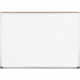 Mooreco Best-Rite El Grande Porcelain Steel Markerboard - Deluxe Aluminum Trim - 144" (12 ft) Width x 60" (5 ft) Height - White Porcelain Steel Surface - Aluminum Anodized Aluminum Frame 202AN