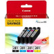 Canon CLI-281 Ink Cartridge Value Pack - Black, Cyan, Magenta, Yellow - Inkjet - 4 Pack - TAA Compliance 2091C005