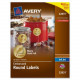Avery &reg; Easy Peel(R) Embossed Foil Labels, Permanent Adhesive, Matte, Gold, Round, 2", 96 Labels (22831) - Permanent Adhesive - 2" Diameter - Circle - Inkjet - Gold - 12 / Sheet - 96 / Pack - TAA Compliance 22831
