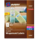 Avery &reg; White Conformable Durable Wraparound Labels - Permanent Adhesive - 9 3/4" Width x 1 1/4" Length - Rectangle - Laser, Inkjet - White - 5 / Sheet - 40 / Pack - TAA Compliance 22845