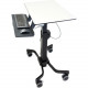 Ergotron TeachWell Mobile Digital Workspace - 38.58 lb Capacity - 4 Casters - Steel, Plastic, Phenolic - 31" Width x 24.1" Depth x 51.8" Height - Graphite Gray 24-220-055