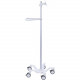 Ergotron StyleView Pole Cart - 15 lb Capacity - 5 Casters - 23.8" Width x 23.8" Depth Height - Bright White 24-818-211
