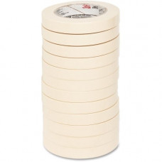 3m Highland Economy Masking Tape - 0.71" Width x 60 yd Length - 3" Core - Rubber Backing - 12 / Pack - Tan - TAA Compliance 260018A