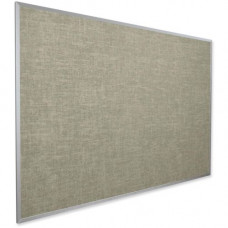 Mooreco Balt Vin-tak Tackboard - 48" Height x 96" Width - Gray Vinyl Surface - Self-healing, Durable - Anodized Aluminum Frame - 1 / Carton 311AH44