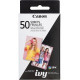 Canon ZINK Zero Ink (ZINK) Print Photo Paper - 2" x 3" - 50 Sheet - White 3215C001