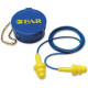 3m E-A-R Ultrafit Multi-Use Earplugs - Corded, Comfortable, Flexible, Reusable, Durable, Washable - Noise Protection - Polymer, Foam, Vinyl Cord, Plastic - Yellow, Blue - 50 / Box - TAA Compliance 3404002