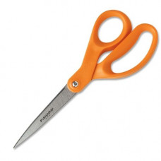 Fiskars Premier Contoured Home Office Scissors - 3.50" Cutting Length - 8" Overall Length - Straight - Stainless Steel - Pointed Tip - Stainless Steel - 1 Each 34527797J