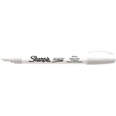 Newell Rubbermaid Sharpie Oil-Based Paint Marker - Medium Point - Medium Marker Point - White Oil Based Ink - 1 / Each 35558