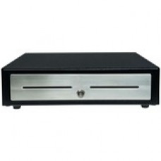 Star Micronics Choice CD4-1416BKSS48 Cash Drawer - 4 Bill - 8 CoinPrinter Driven - Stainless Steel - Black x 14" Width x 16" Depth - TAA Compliance 37969430