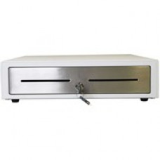 Star Micronics Choice CD4-1416WTSS48 Cash Drawer - 4 Bill - 8 CoinPrinter Driven - Stainless Steel - White x 14" Width x 16" Depth - TAA Compliance 37969440