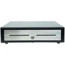 Star Micronics Choice CD4-1616BKSS58-S2 Cash Drawer - 5 Bill - 8 Coin - 2 Media SlotPrinter Driven - Stainless Steel - Black x 16" Width x 16" Depth - TAA Compliance 37969470