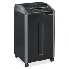 Fellowes Powershred&reg; 425i 100% Jam Proof Strip-Cut Shredder - Continuous Shredder - Strip Cut - 38 Per Pass - for shredding Staples, Credit Card, CD, DVD, Paper Clip, Junk Mail - 0.22" Shred Size - P-2 - 20 ft/min - 12" Throat - 30 gal W