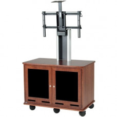 Da-Lite Video Conferencing Equipment Rack Cart - Single - 100 lb Capacity - 42.8" Width x 23" Depth x 52.6" Height - For 1 Devices 39850MV
