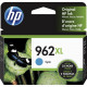 HP 962XL (3JA00AN) Ink Cartridge - Cyan - Inkjet - High Yield - 1600 Pages - 1 Each - TAA Compliance 3JA00AN
