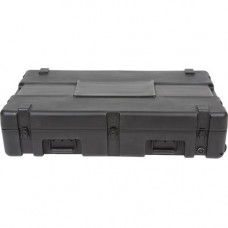 SKB R Series 3821-7 Waterproof Utility Case w/ Wheels - Internal Dimensions: 37.76" Length x 20.75" Width x 7.01" Height - External Dimensions: 42" Length x 24.5" Width x 9.9" Height - Latching Closure - Polyethylene - Black 