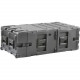 SKB 5U 24 Inch Deep Static Shock Rack - Internal Dimensions: 31" Length x 19" Width x 8.75" Depth - 150 lb - Lid Lock Closure - Stackable - Polyethylene, Stainless Steel - Black - For Electronic Equipment 3RS-5U24-25B