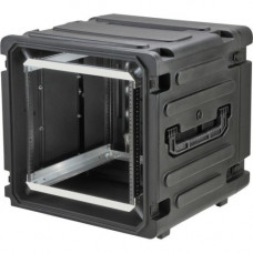 SKB 20" Deep 12U Roto Shockmount Rolling Rack - Internal Dimensions: 19" Width x 21" Height - External Dimensions: 31" Width x 20" Depth x 31" Height - 34.56 gal - Twist Latch, Latch Lock Closure - Black 3SKB-R12U20W