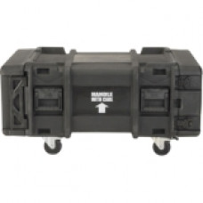 SKB 30" Deep 4U Roto Shock Rack - Internal Dimensions: 19" Width x 30" Depth x 7" Height - External Dimensions: 26.8" Width x 42.1" Depth x 16.4" Height - 150 lb - 17.28 gal - Latching Closure - Stackable - LLDPE, Linear