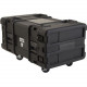 SKB 3SKB-R906U28 28" Deep 6U Roto Shock Rack - Internal Dimensions: 19" Width x 10.50" Height - 24.84 gal - Latching Closure - Heavy Duty - Stackable - Polyethylene - Black - For Rack Device 3SKB-R906U28