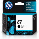 HP 67 Original Ink Cartridge - Black - Inkjet - Standard Yield - 120 Pages - 1 Each - TAA Compliance 3YM56AN