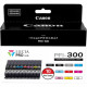 Canon LUCIA PRO PFI-300 Original Ink Cartridge - Value Pack - Photo Black, Matte Black, Cyan, Gray, Magenta, Yellow, Red, Photo Cyan, Photo Magenta, Chroma Optimizer - Inkjet - 10 / Pack - TAA Compliance 4192C007