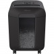 Fellowes LX85 Cross-cut Shredder - Non-continuous Shredder - Cross Cut - 12 Per Pass - for shredding Staples, Paper, Paper Clip, Credit Card - P-4 - 6 Minute Run Time - 30 Minute Cool Down Time - 5 gal Wastebin Capacity - Black 4400401