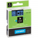 Newell Rubbermaid Dymo D1 Electronic Tape Cartridge - 1/2" Width x 22 63/64 ft Length - Thermal Transfer - Black, Blue - Polyester - 1 Each - TAA Compliance 45016