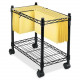 Fellowes High-Capacity Rolling File Cart - 4 Casters - Metal, Steel - 24" Width x 14" Depth x 20.5" Height - Black 45081