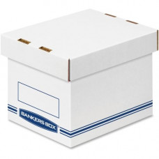 Fellowes Organizers Small 12/ctn - External Dimensions: 6.3" Width x 8.1" Depth x 6.5" Height - Medium Duty - Single/Double Wall - Stackable - White, Blue - For Storage - Recycled - 12 / Carton - TAA Compliance 4662101