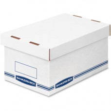 Fellowes Organizers Medium 12/ctn - External Dimensions: 8.3" Width x 12.9" Depth x 6.5" Height - Medium Duty - Single/Double Wall - Stackable - Kraft, Blue - For Storage - Recycled - 12 / Carton - TAA Compliance 4662201