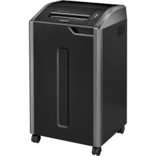 Fellowes FOREIGN USE ONLY - POWERSHRED 485I SHREDDER (STRIP CUT) 230V EU/UK - TAA - Strip Cut - 40 Per Pass - for shredding Paper, Staples, Credit Card, Paper Clip, CD, DVD - 0.228" Shred Size - Level 2 - 19.69 ft/min - 15.75" Throat - 37.51 gal