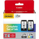 Canon PG-275/CL-276 Original Ink Cartridge - Value Pack - Black, Color - Inkjet - TAA Compliance 4988C005