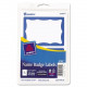 Avery &reg; Name Badge Labels, Blue Border, 2-11/32" x 3-3/8", 100 Badges (5144) - Removable Adhesive - 2 11/32" Width x 3 3/8" Length - Rectangle - Laser, Inkjet - Blue - 2 / Sheet - 100 / Pack - TAA Compliance 5144