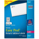 Avery &reg; Easy Peel(R) Return Address Labels, Sure Feed(TM) Technology, Permanent Adhesive, 2/3" x 1-3/4", 6,000 Labels (5155) - Permanent Adhesive - 2/3" Width x 1 3/4" Length - Rectangle - Laser, Inkjet - White - 60 / Sheet - 6