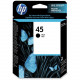 HP 45 Original Ink Cartridge - Single Pack - Inkjet - 930 Pages - Black - 1 Each - TAA Compliance 51645A#140