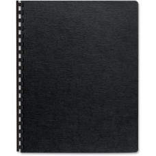 Fellowes Expressions&trade; Linen Presentation Covers - Oversize, Black, 200 pack - 11.3" Height x 8.8" Width x 0.1" Depth - 8 3/4" x 11 1/4" Sheet - Black - Linen - 200 / Pack 52115