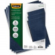 Fellowes Expressions&trade; Grain Presentation Covers - Letter, Navy, 50 pack - 11" Height x 8.5" Width x 0.1" Depth - For Letter 8 1/2" x 11" Sheet - Rectangular - Navy - Leather - 50 / Pack - TAA Compliance 52124