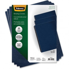 Fellowes Executive&trade; Presentation Covers - Oversize, Navy, 50 pack - 11.3" Height x 8.8" Width x 0.1" Depth - 8 3/4" x 11 1/4" Sheet - Vinyl - 50 / Pack - TAA Compliance 52145