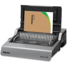 Fellowes Galaxy&trade;-E Electric Wire Binding Machine w/ Starter Kit - A4, A5 - 6.5" x 17.8" x 19.7" - Gray 5217801