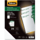 Fellowes Futura&trade; Presentation Covers - Letter, Lined, 25 pack - 11" Height x 8.5" Width x 0.1" Depth - For Letter 8 1/2" x 11" Sheet - Rectangular - Clear - Polypropylene - 25 / Pack - TAA Compliance 5224501