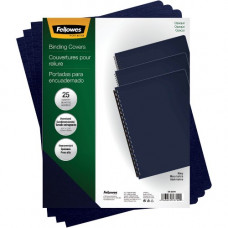 Fellowes Futura&trade; Presentation Covers - Oversize, Navy, 25 pack - 8.75" x 11.25" - Rectangular - Polypropylene - 25 / Pack - Navy - TAA Compliance 5224801