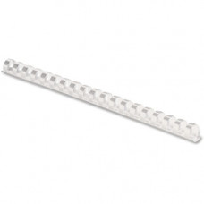 Fellowes Plastic Combs - Round Back, 3/8", 55 sheets, White, 100 pk - 0.4" Height x 10.8" Width x 0.4" Depth - 55 x Sheet Capacity - For Letter 8 1/2" x 11" Sheet - White - Plastic - 100 / Pack 52371