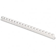 Fellowes Plastic Combs - Round Back 1/2" 90 sheets White 100 pk - 0.5" Height x 10.8" Width x 0.5" Depth - 90 x Sheet Capacity - For Letter 8 1/2" x 11" Sheet - White - Plastic - 100 / Pack 52372